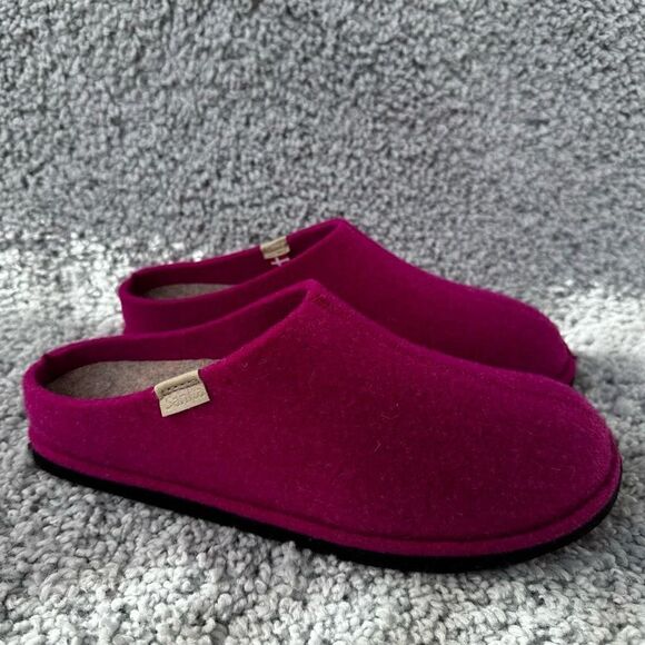 Sanita Pink Wool Slippers, Size 42 - Picture 1 of 4